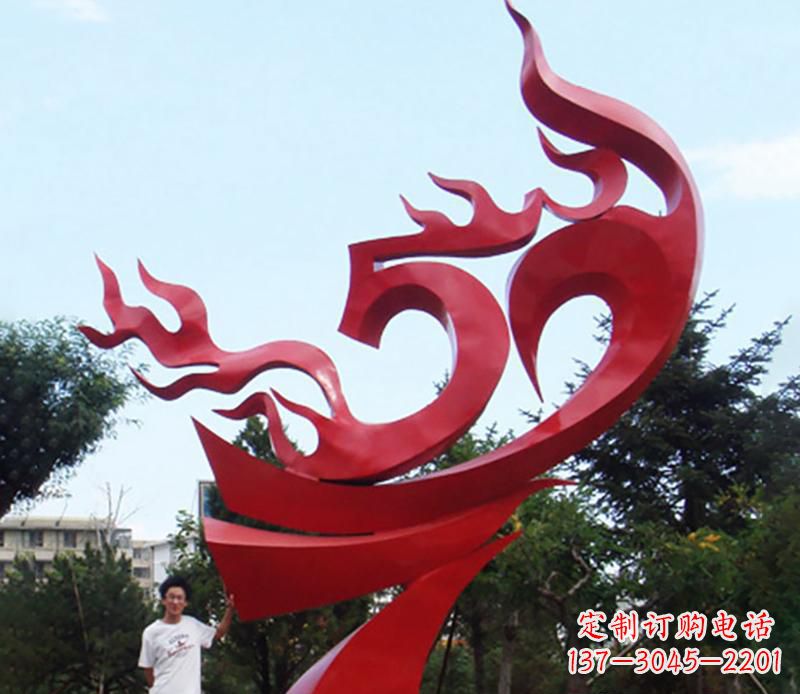 温州梦幻飘带景观雕塑