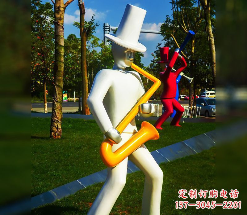 温州精美的萨克斯不锈钢雕塑