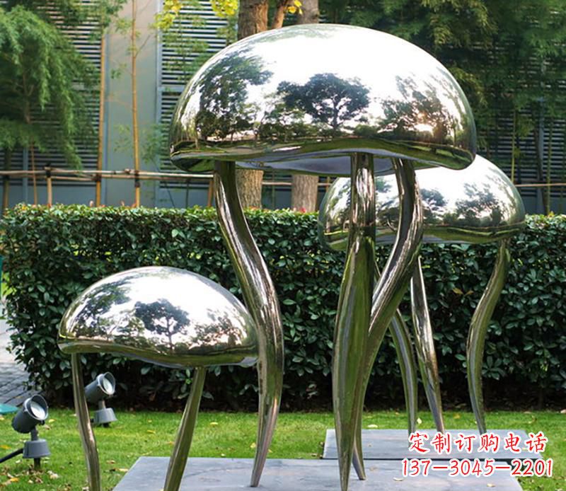 温州艺术水母不锈钢雕塑