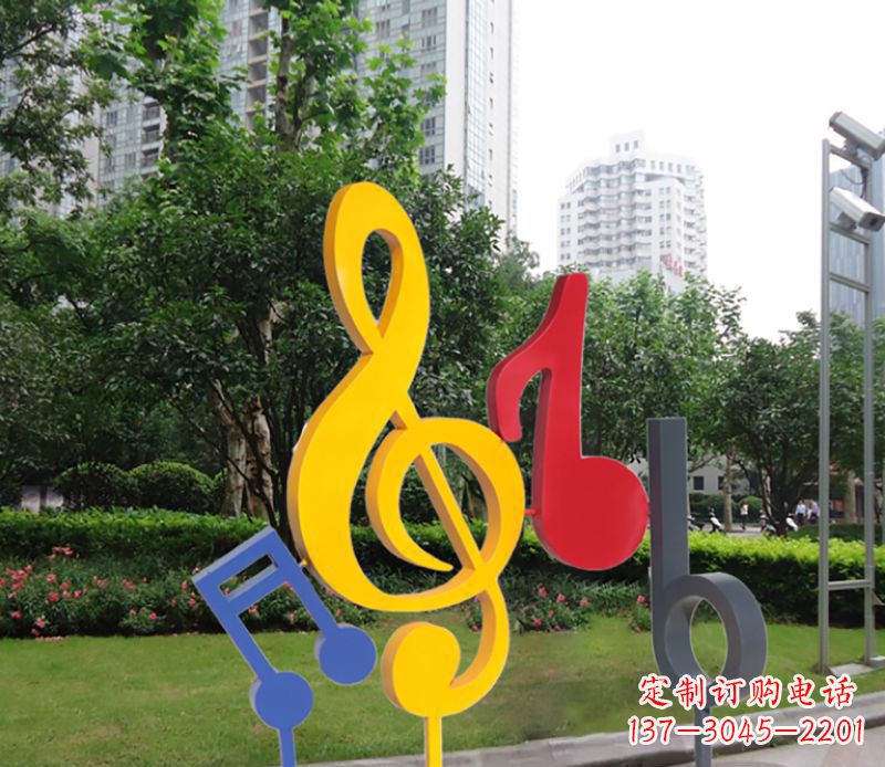 温州不锈钢音符雕塑-引领您的心情旋律