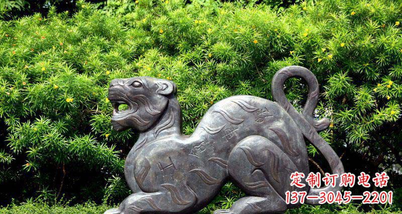 温州华丽雕塑,大型老虎铜雕