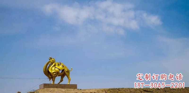 温州公园抽象骆驼景观铜雕