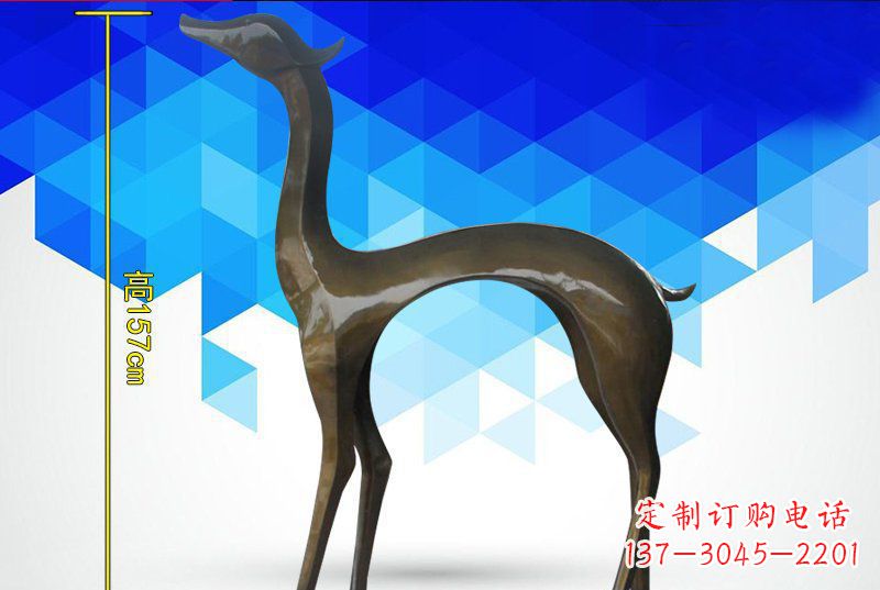 温州铜质雕刻小鹿雕