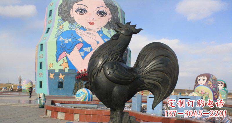 温州艺术精美的公鸡雕塑