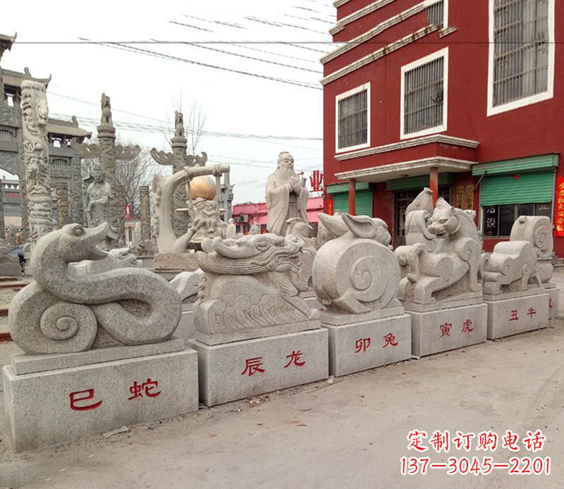 温州产品名称公园动物大理石雕塑