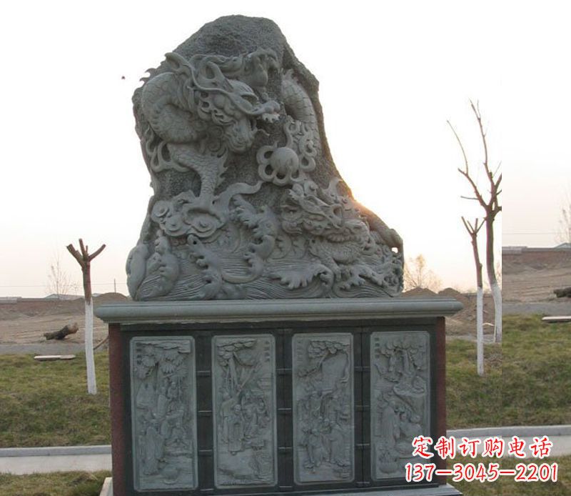 温州精美的大理石龙雕塑