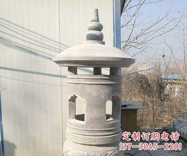 温州公园大理石小型石灯