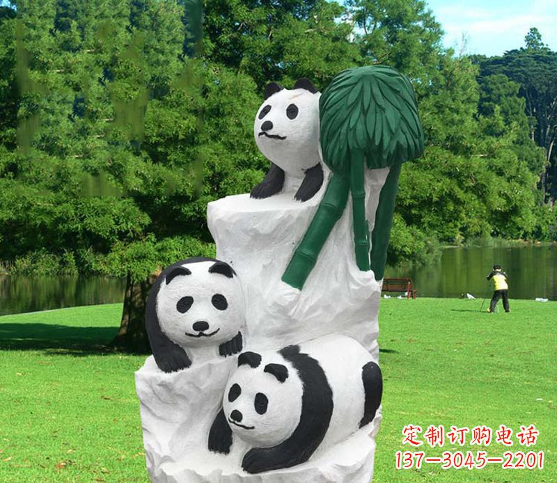 温州公园大熊猫雕塑