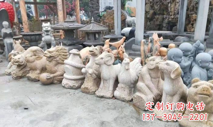 温州十二生肖动物雕塑