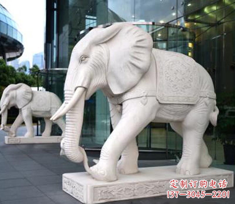 温州中领雕塑大象石雕,给您的公园一个气派