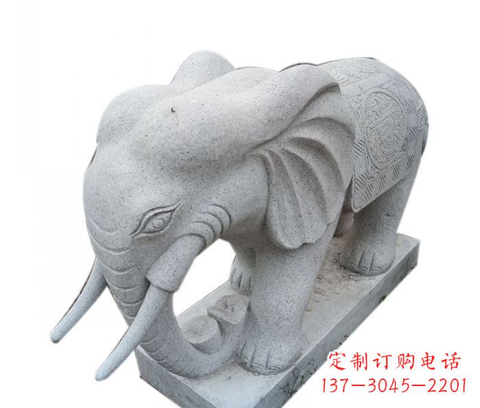 温州精美绝伦的大象大理石雕塑