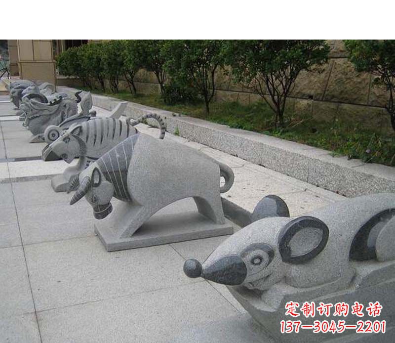 温州十二生肖动物雕塑