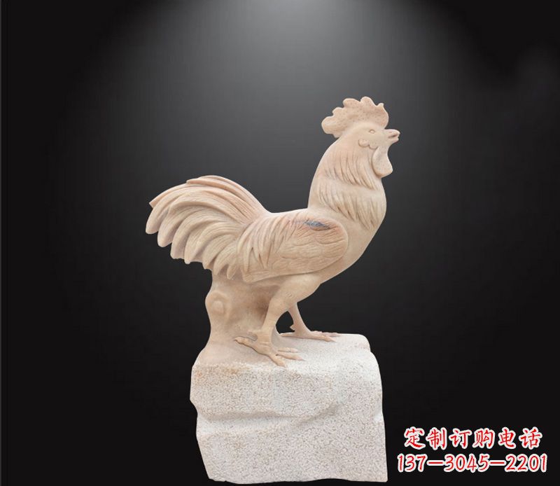 温州公园动物公鸡石雕
