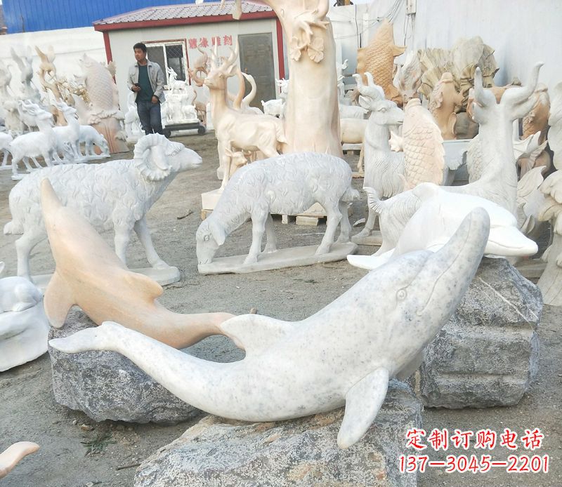温州精美海豚雕塑，添点视觉亮点