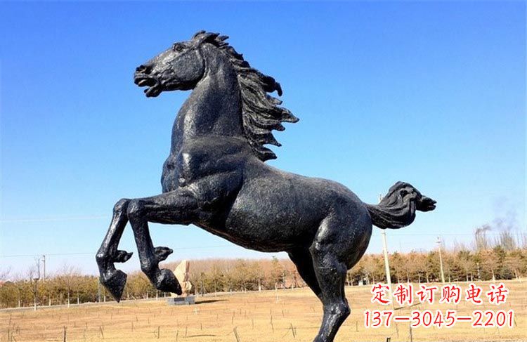 温州公园动物立马铜雕
