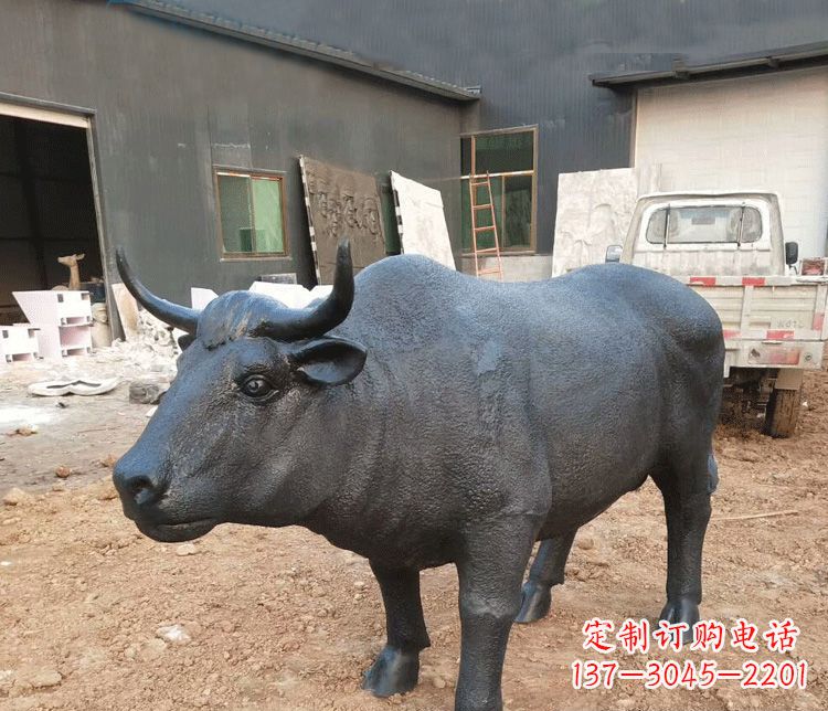 温州公园动物铜雕牛