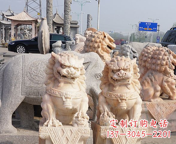 温州中领雕塑狮子石雕,传承经典,赋予新生