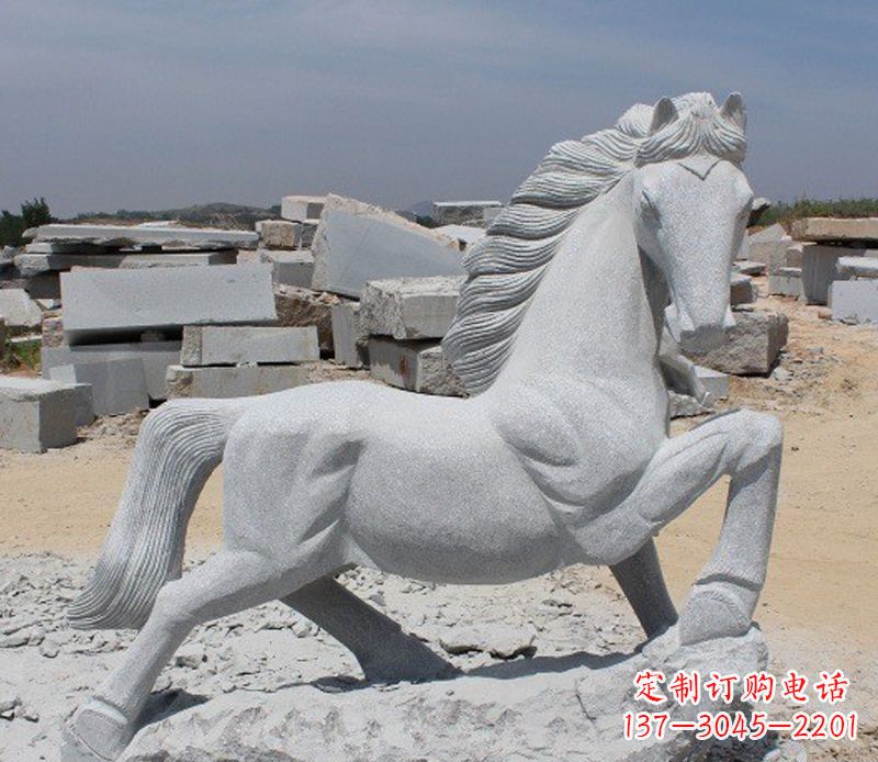 温州公园动物小马雕塑