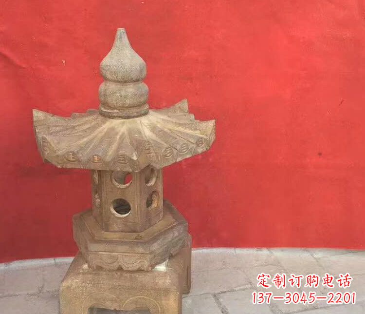 温州公园仿古石灯石雕