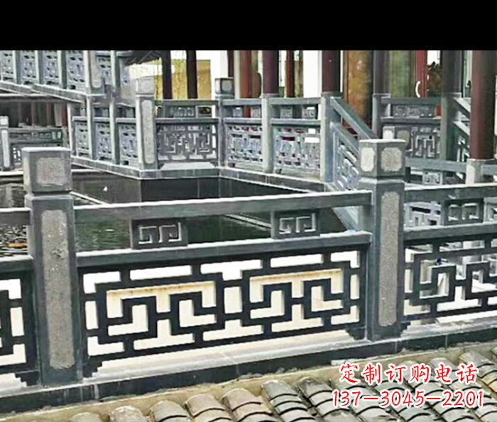 温州中领雕塑精致仿古石栏板