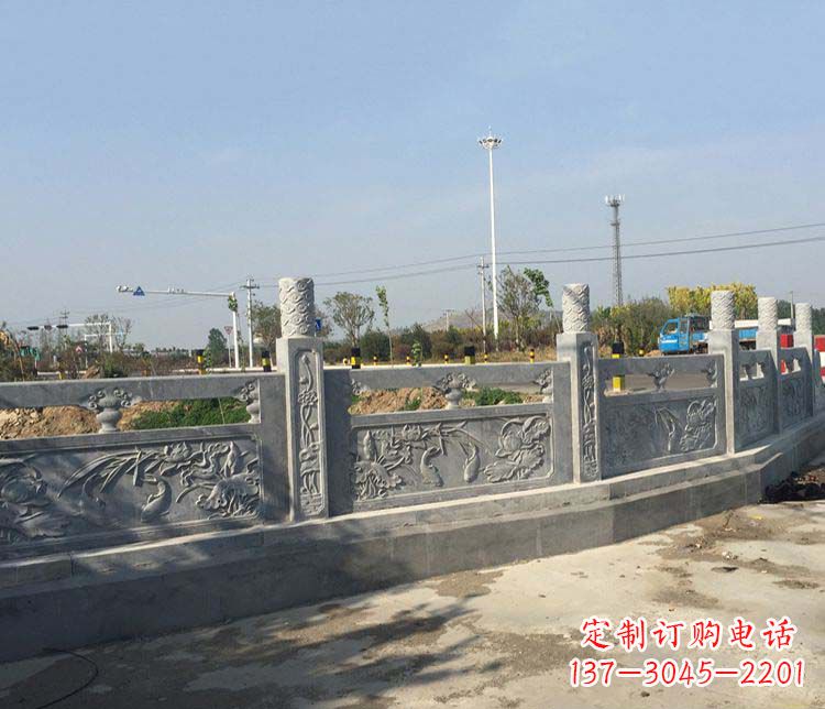 温州风格各异的精美公园仿古石栏板雕塑