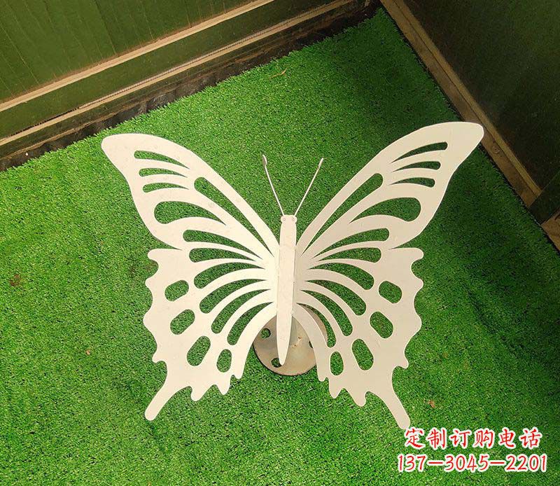 温州公园仿真蝴蝶不锈钢雕塑