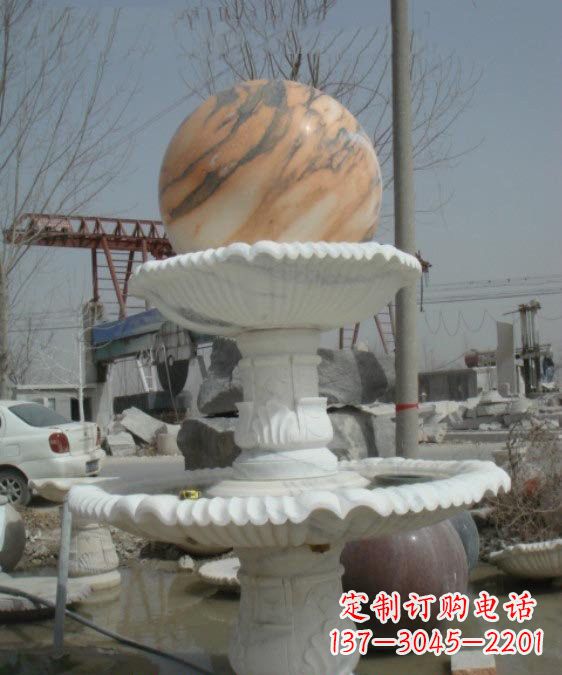 温州公园风水球石雕