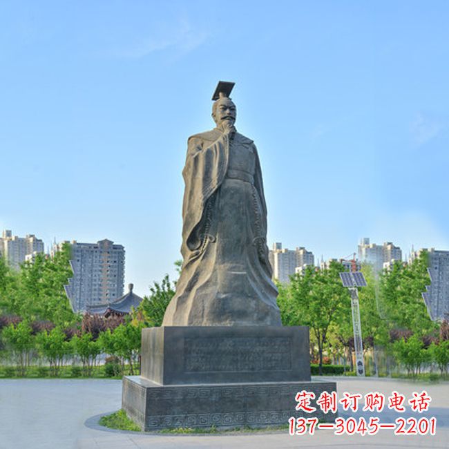 温州荣耀隋文帝 杨坚青石雕塑