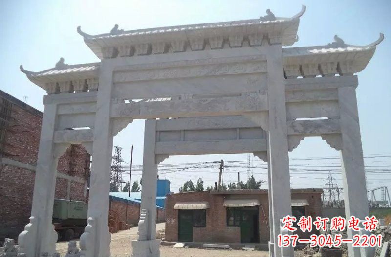 温州牌坊石雕 – 三门牌坊石雕,极具风格的艺术品