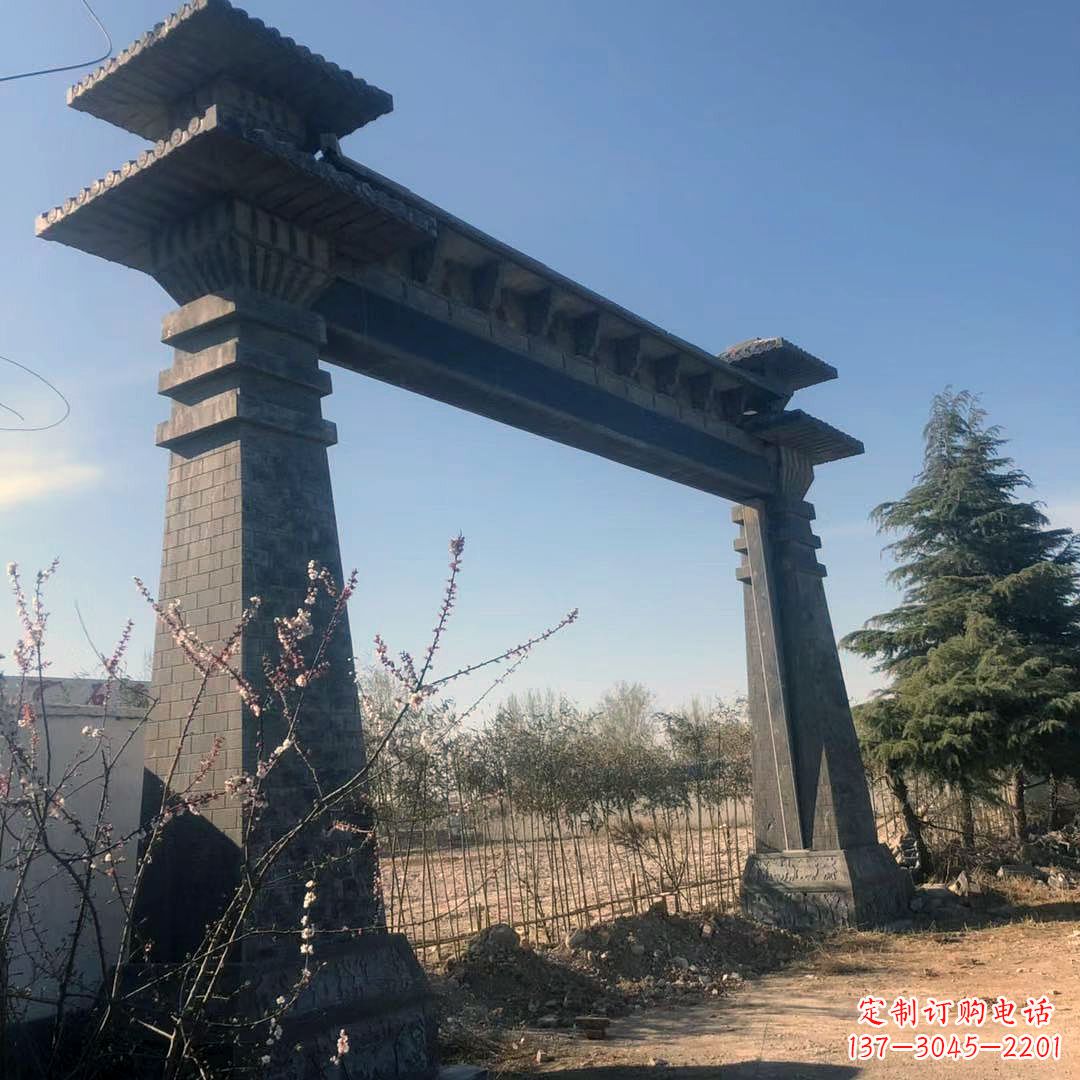 温州公园汉阙大门石雕