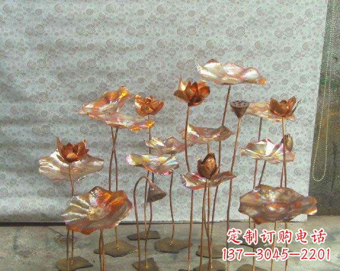 温州荷花风情铜雕