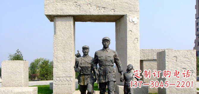 温州纪念红军的铜雕制品