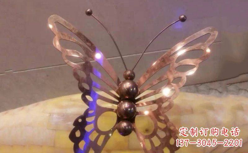 温州高品质不锈钢蝴蝶雕塑