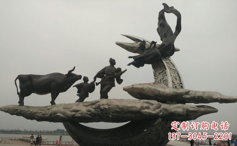 温州非凡爱恋不锈钢牛郎织女雕塑
