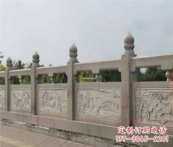温州泰山大理石浮雕栏板雕塑