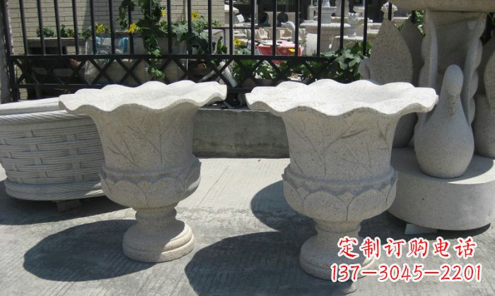 温州大理石花盆雕塑