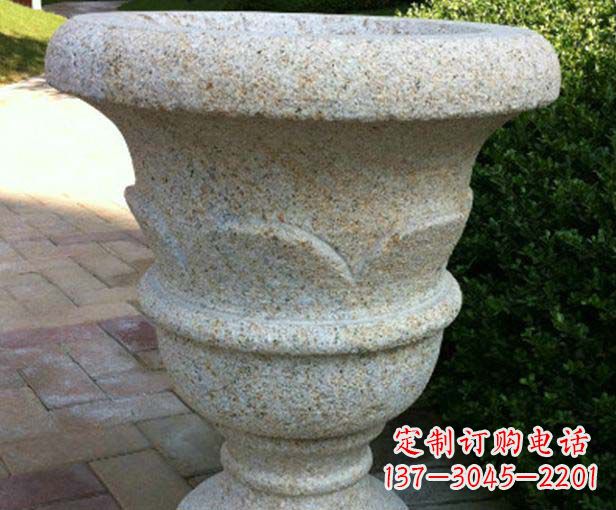 温州大理石花盆石雕,为您的景观添色彩