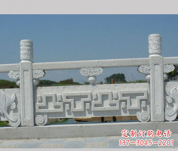 温州公园景观大理石栏板雕塑
