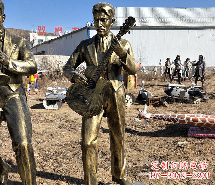 温州玩乐无穷的吉他雕塑