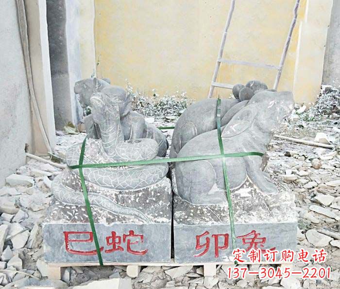 温州中领雕塑公园主题石雕“12生肖”