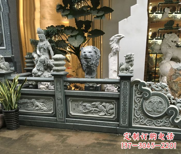 温州公园景观仿古石栏板 (3)