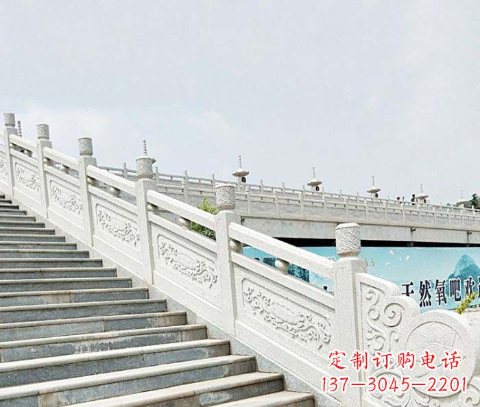 温州精美绝伦的汉白玉石栏板雕塑
