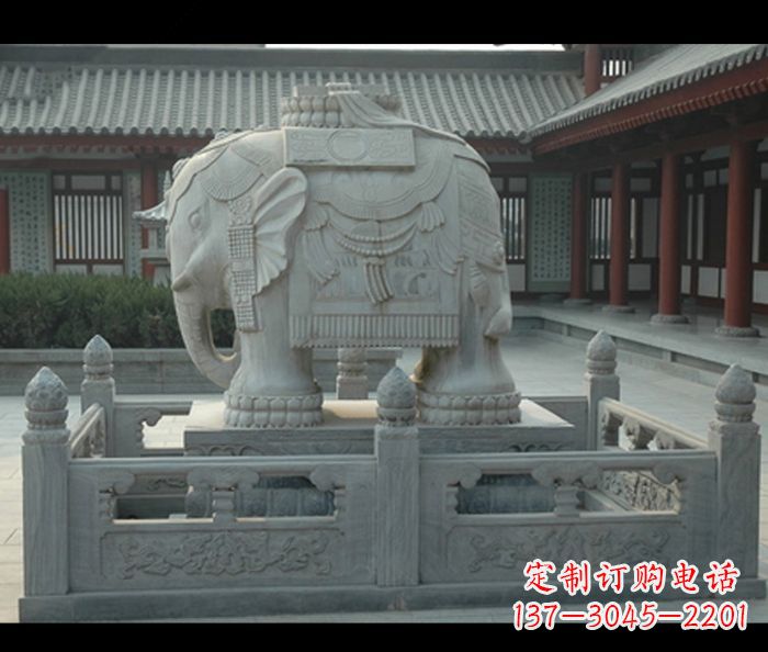 温州用大象雕塑彰显田园风情
