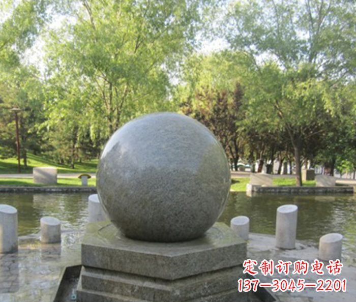 温州悠久象征——精致风水球石雕