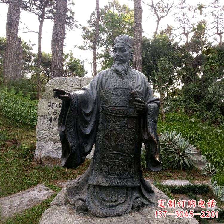 温州纪念蔡伦的艺术之作——铜雕像