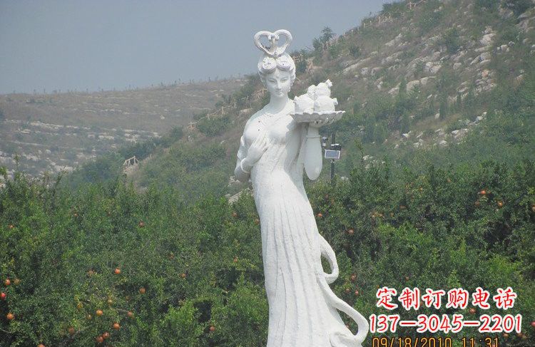 温州公园景区石榴仙子石雕