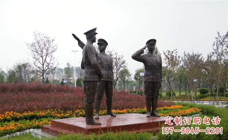 温州金属警察雕塑——荣耀守护社会治安!