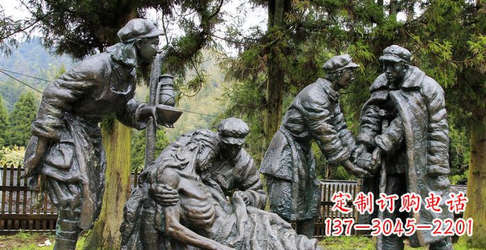温州红军铜雕,宣扬时代之精神
