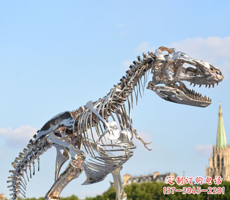 温州不锈钢恐龙雕塑展现自然之美