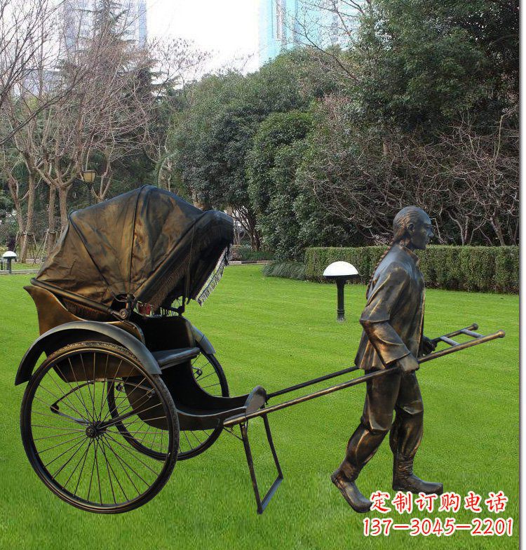 温州艺术纪念·传统文化·黄包车雕塑